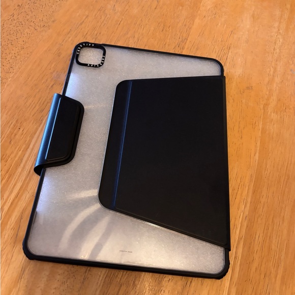 Casetify Black Tablet Case with Red Tomato Pattern by Tess Smith-Roberts - Picture 4 of 4